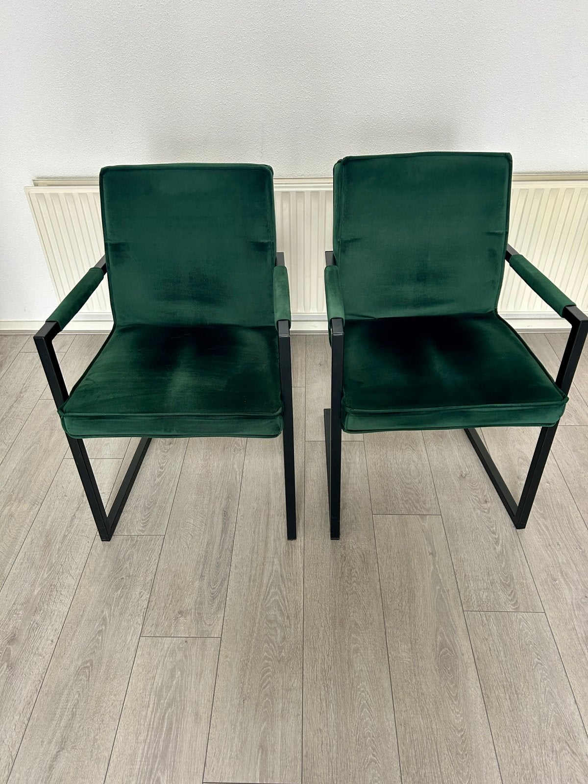 6 velvet eetkamerstoelen in goede staat, Huis en Inrichting, Stoelen, Ophalen, Gebruikt, Overige kleuren, Metaal