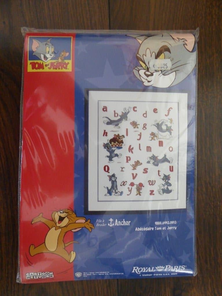 ABC met Tom en Jerry, Ophalen of Verzenden, Nieuw, Handborduren, Borduurpakket