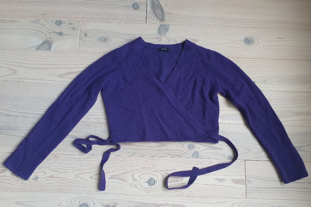 Paars wikkelvestje van Mark, mt M, lage verzendkosten!, Kleding | Dames, Truien en Vesten, Verzenden, Zo goed als nieuw, Maat 38/40 (M)