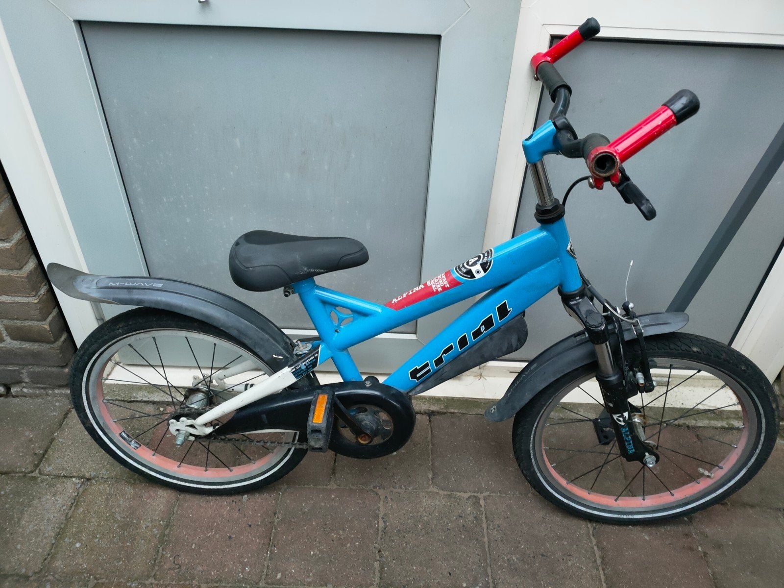 18 inch Alpina Trial crossfiets met geveerde voorvork, Fietsen en Brommers, Ophalen, Terugtraprem, Staal, Alpina Trial