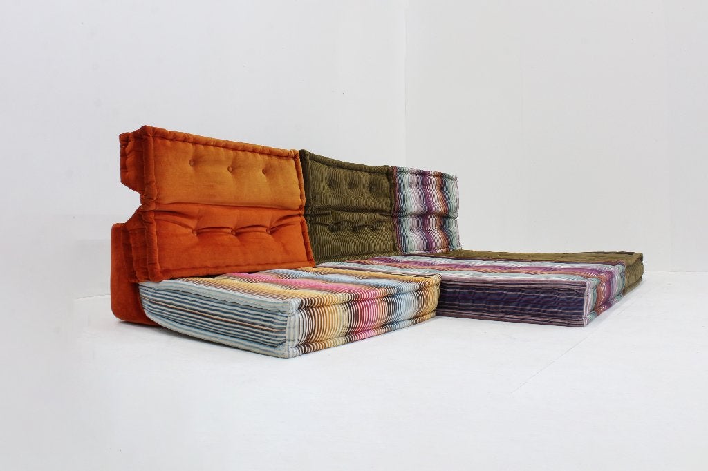 Roche Bobois Mah Jong sofa Missoni design by Hans Hopfer, 250 tot 300 cm, Ophalen of Verzenden, Zo goed als nieuw, Rechte bank