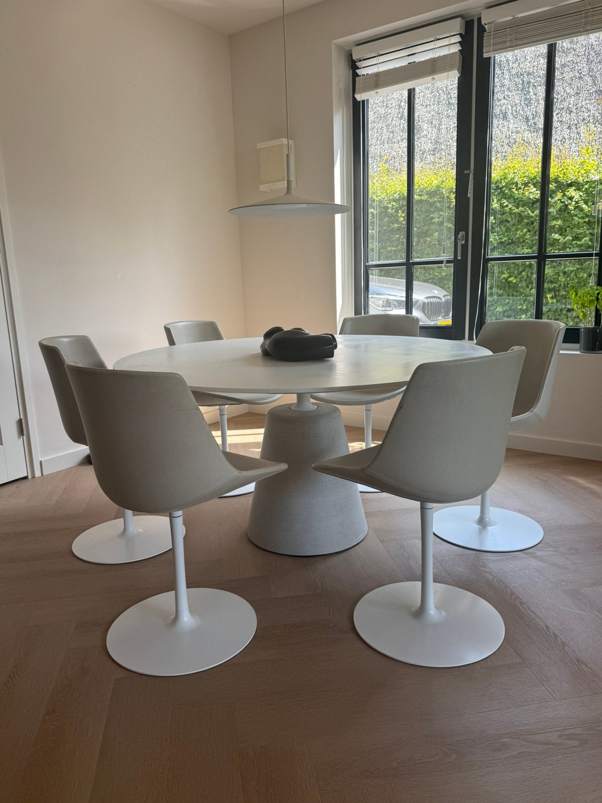 6x MDF Italia Flow Chair – Leder, Gebruikt, Overige kleuren, Leer, Ophalen of Verzenden