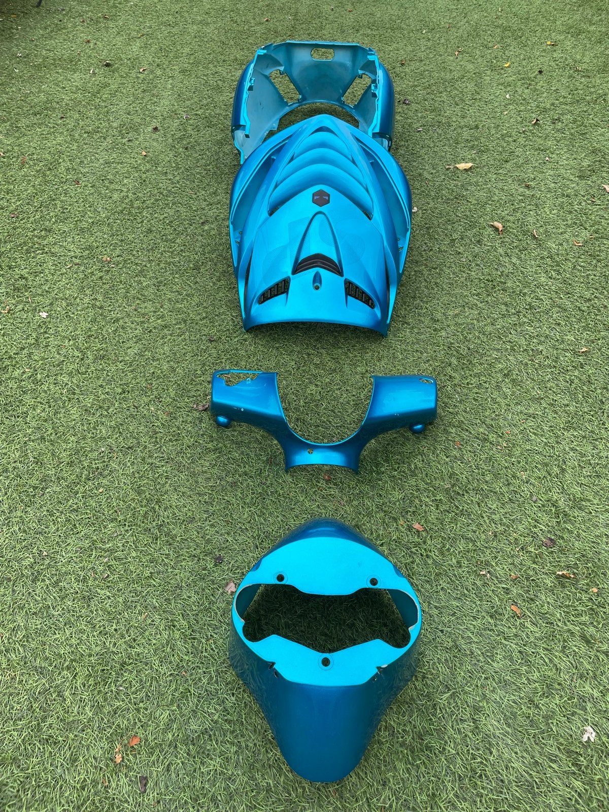 Mooie kappenset Piaggio Zip - Blauw, Fietsen en Brommers, Brommeronderdelen | Scooters, Ophalen of Verzenden, Gebruikt, Kap, Piaggio