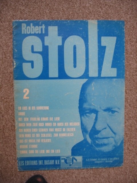 Robert Stolz album 2 Bladmuziek piano, Gebruikt, Verzenden, Klassiek, Artiest of Componist