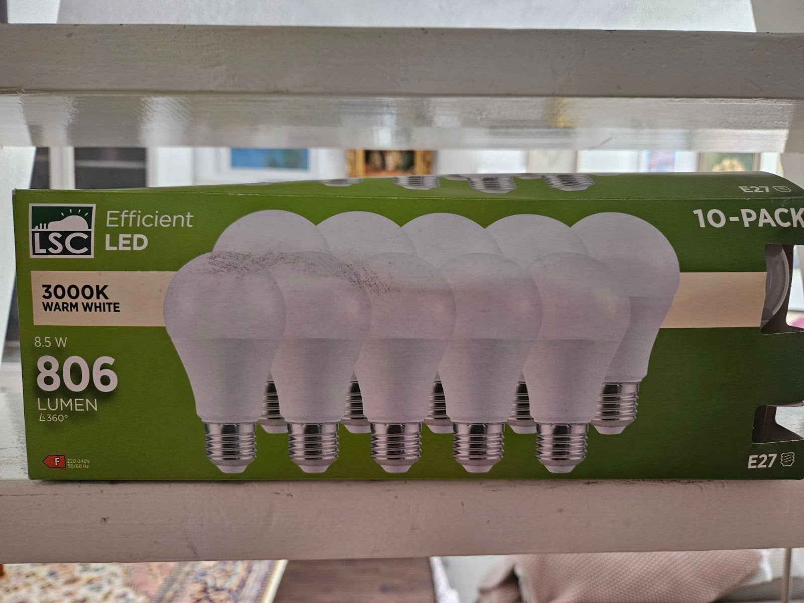 LSC Efficient LED E27 Warm Wit Lampen - 10-pack, Wit, Overige merken, Kunststof, Nieuw