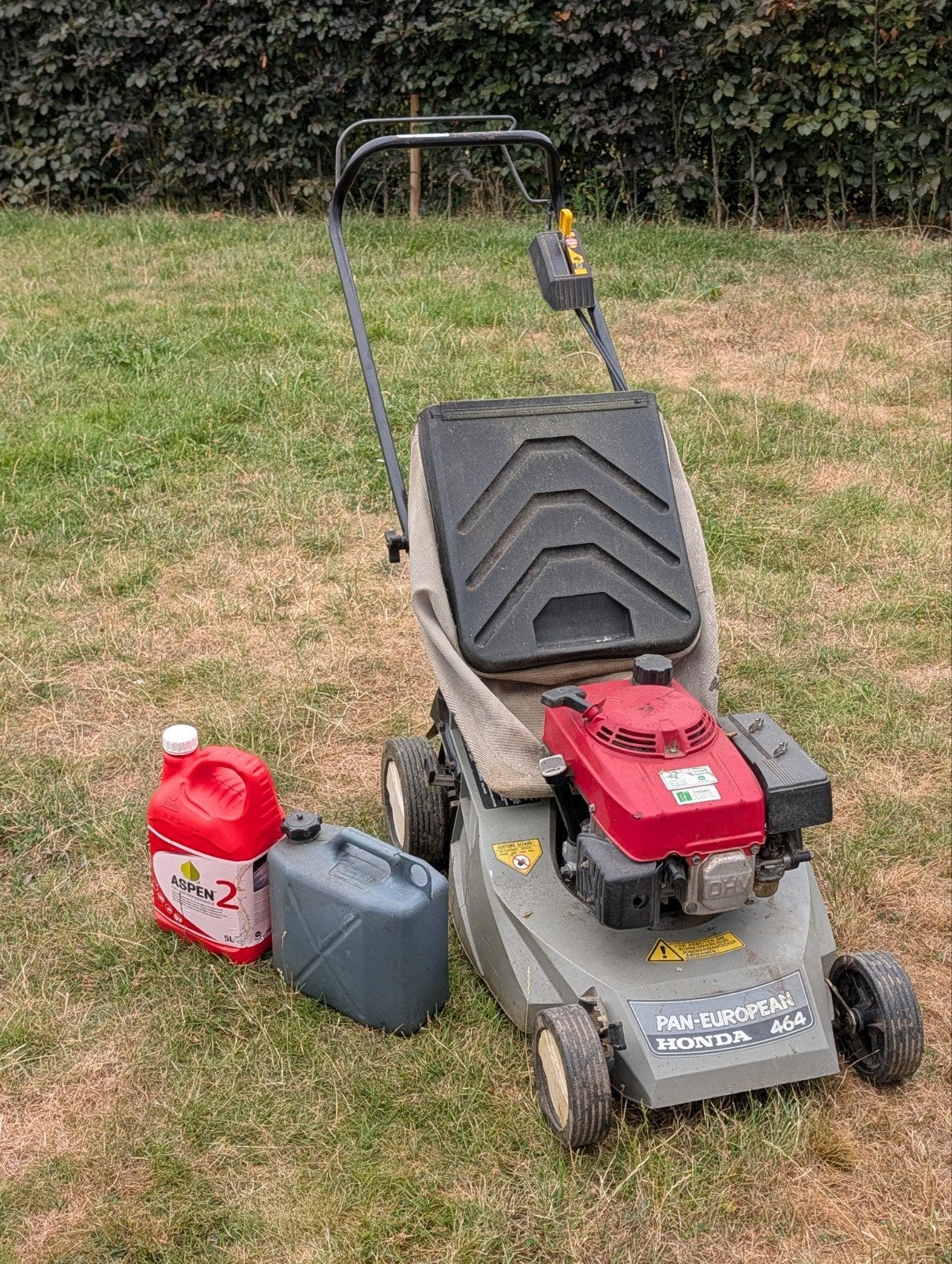 Goed lopende Honda HRF 464 S - Pan-European 464 grasmaaier, Tuin en Terras, Grasmaaiers, Ophalen, Cirkelmaaier, Honda, Gebruikt