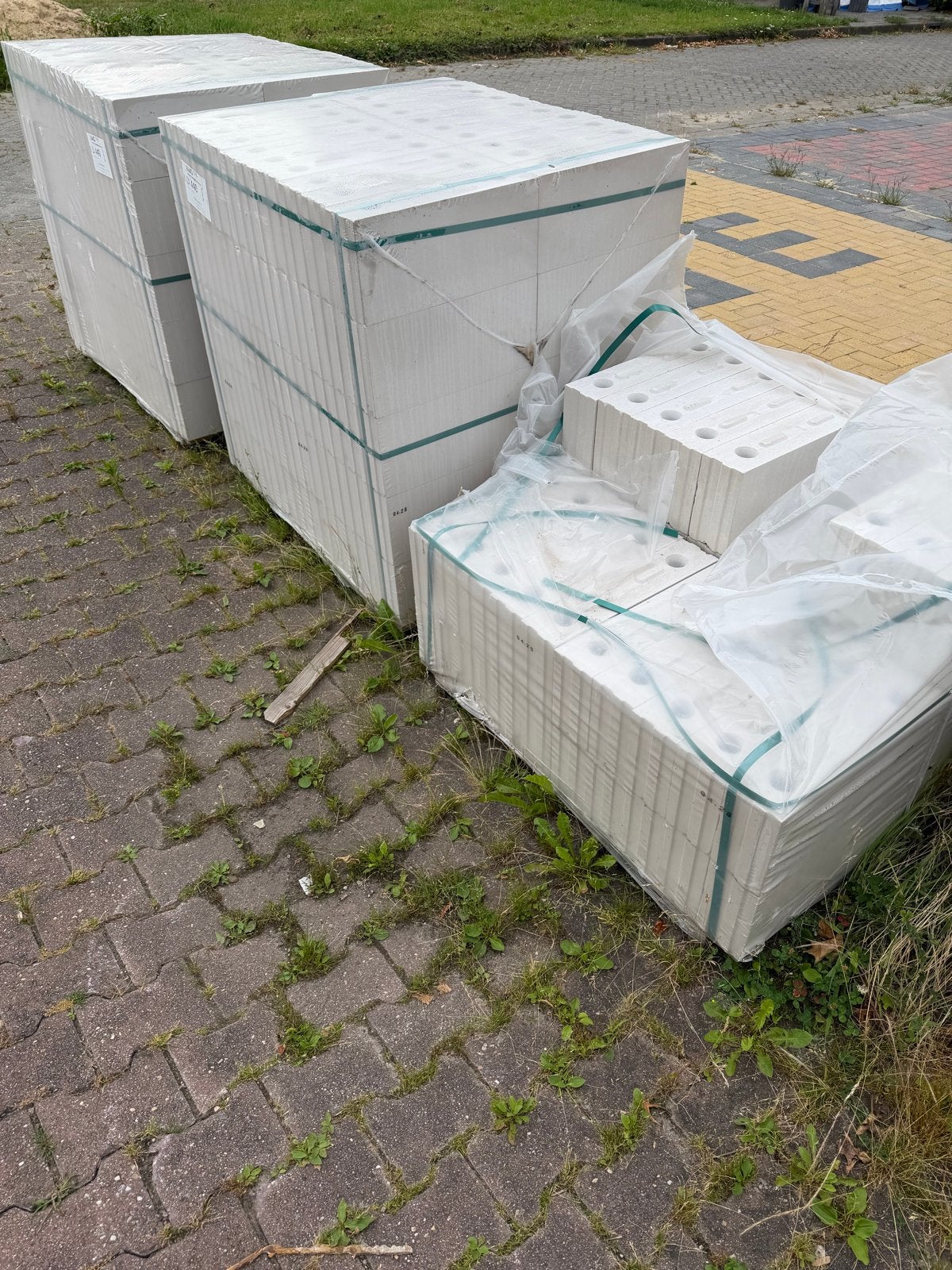 kalkzandstenen bouwblokken, Doe-het-zelf en Verbouw, Metselstenen, Ophalen, Nieuw, Kalkzandstenen