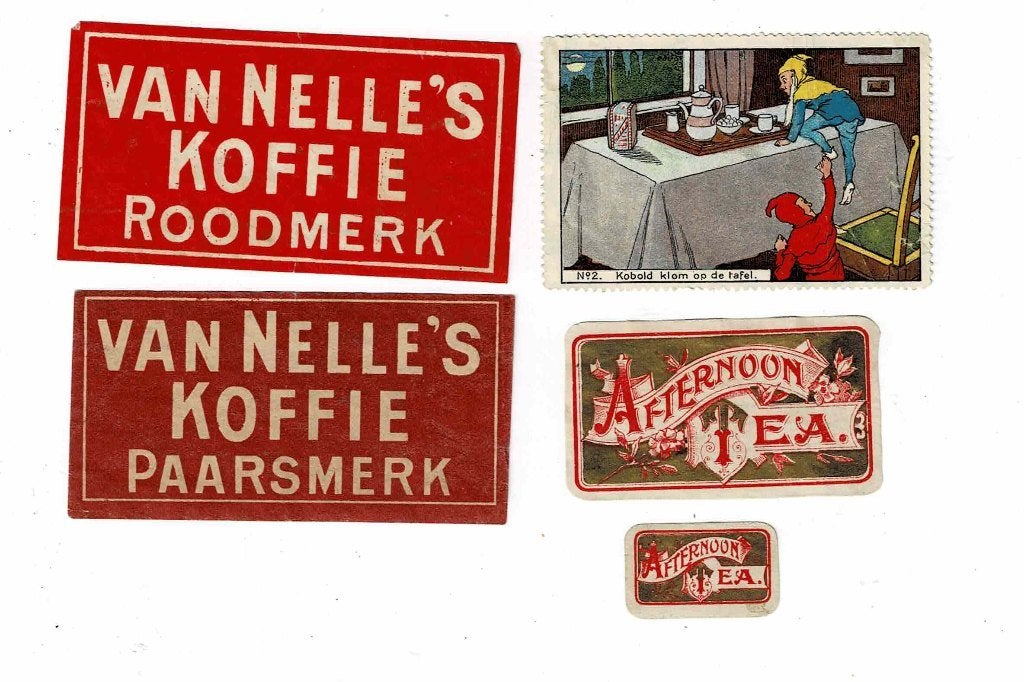Oude sluitzegels van "VAN NELLE", Verzenden, Zo goed als nieuw, Overige typen