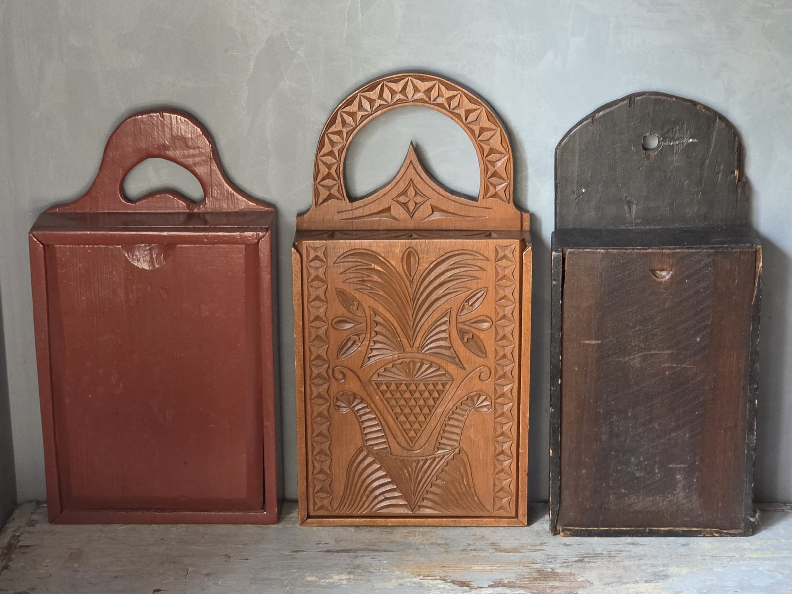 Set antieke houten schooltassen, Antiek en Kunst, Ophalen of Verzenden