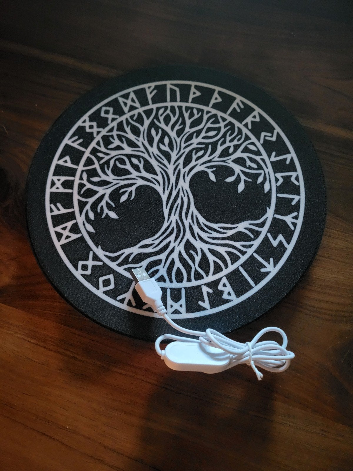 Viking Lamp Yggdrasil (TreeOfLifel, Huis en Inrichting, Lampen | Wandlampen, Kunststof, Zwart, Nieuw, Overige fittingen
