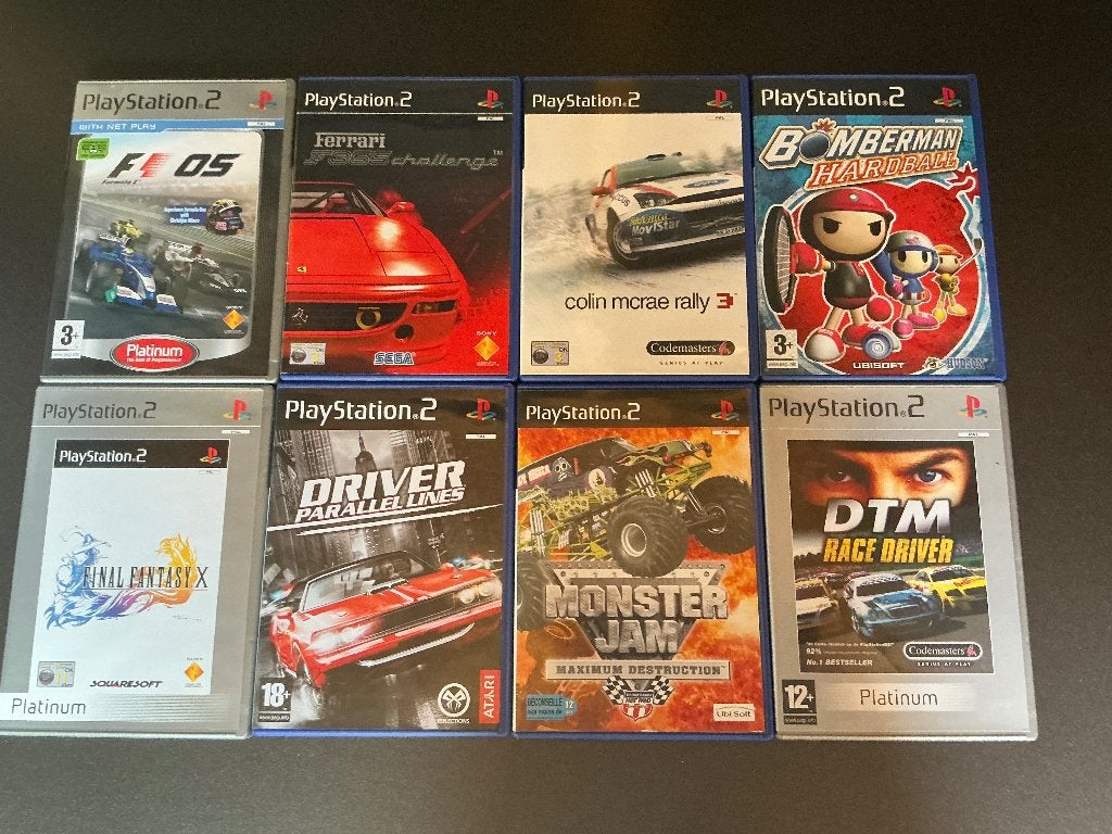 8stuks Ps2 spellen, Verzenden, 1 speler, Racen en Vliegen, Zo goed als nieuw