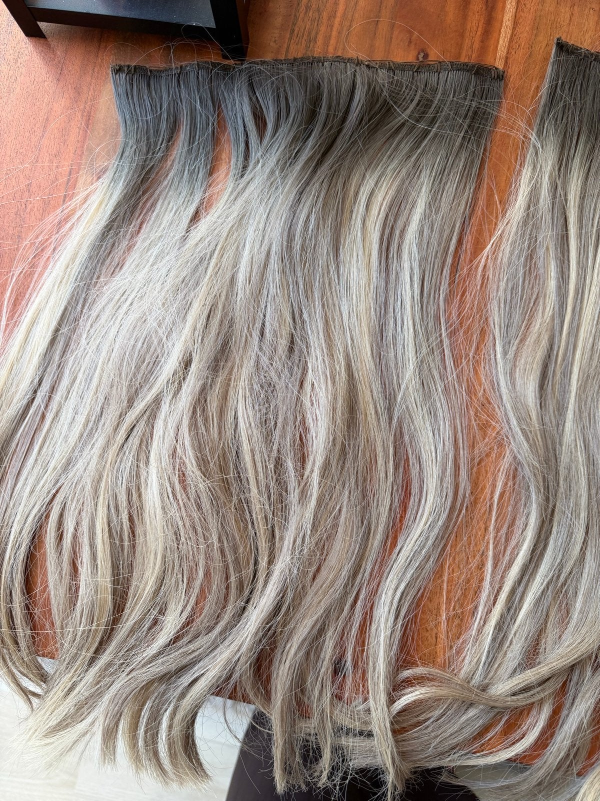 Haarverlenging - Ombre blond/bruin Extend Your Hair, Ophalen of Verzenden, Zo goed als nieuw, Pruik of Haarverlenging