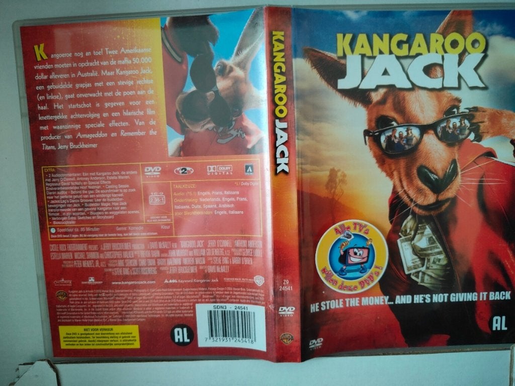 DVD Kangaroo Jack, Actiekomedie, Alle leeftijden, Ophalen of Verzenden, Zo goed als nieuw