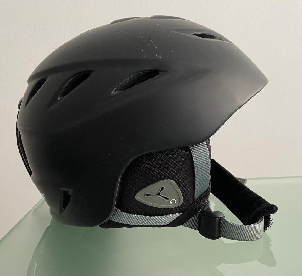 Zwarte skihelm volwassene, Overige typen, Zo goed als nieuw, Skiën, Minder dan 100 cm
