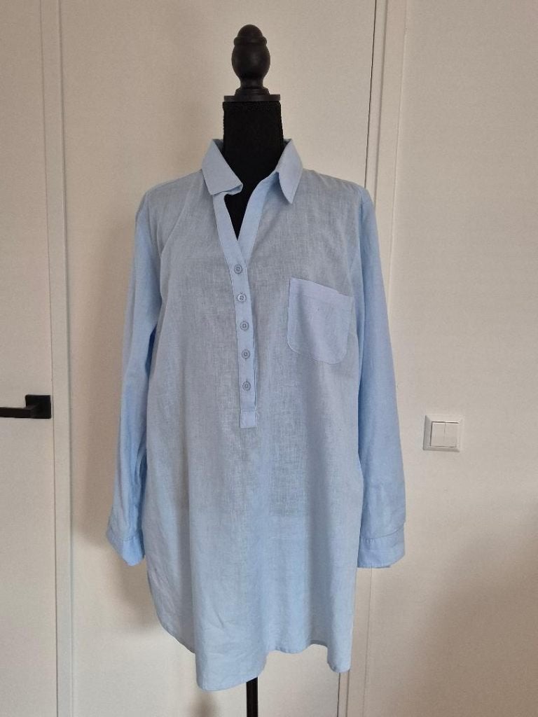 Ulla Popken blouse tuniek - Maat 42/44, Blauw, Blouse of Tuniek, Ulla Popken, Ophalen of Verzenden