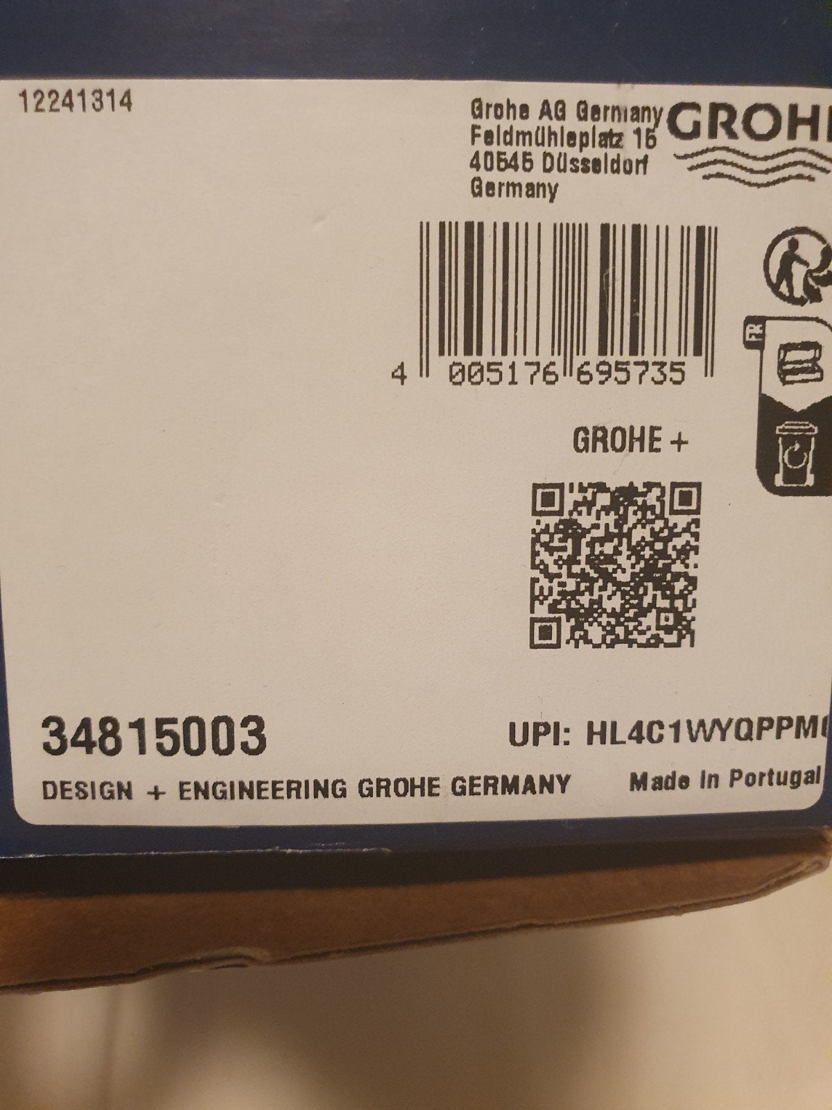 GROHE Professional Grohtherm 1000 douchekraan, Doe-het-zelf en Verbouw, Ophalen of Verzenden, Nieuw, Chroom, Douche
