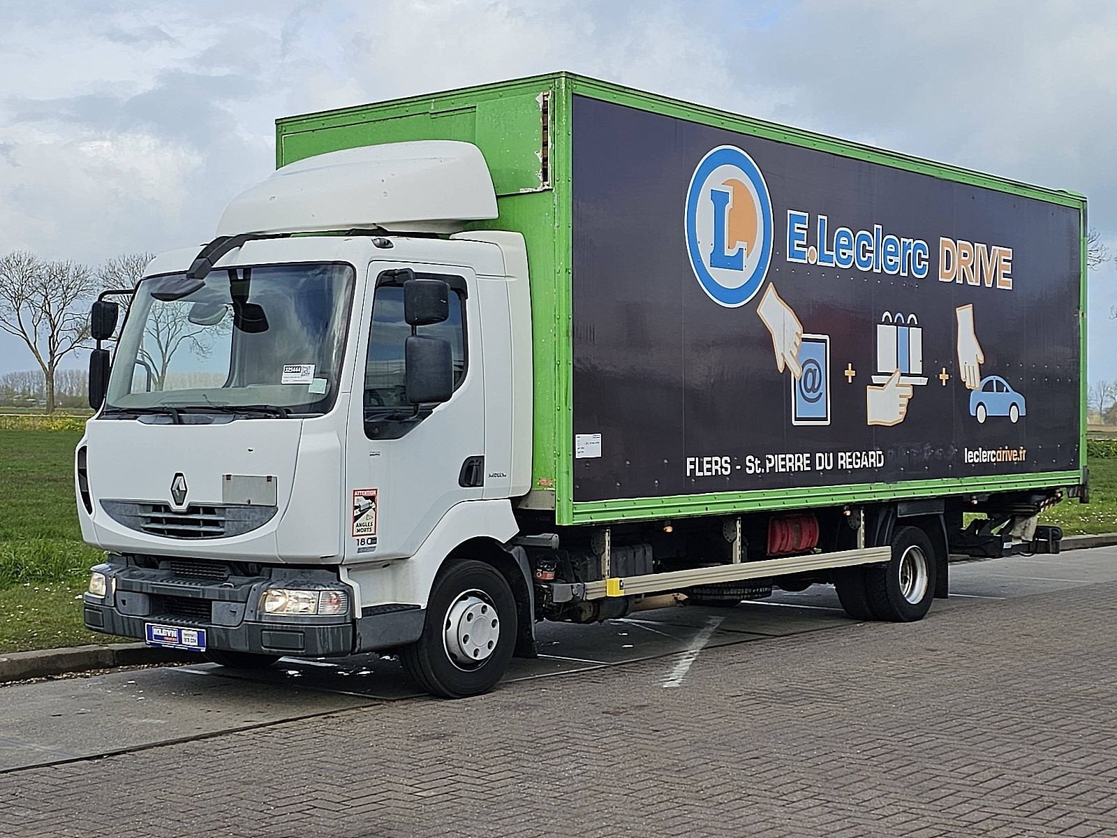 RENAULT MIDLUM 180.12 eev lift garage door, Automaat, Wit, Bedrijf, Diesel