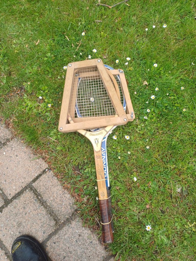Oude Donnay badmintonrackets in redelijk goede staat, Sport en Fitness, Badminton, Ophalen, Gebruikt, Racket(s)