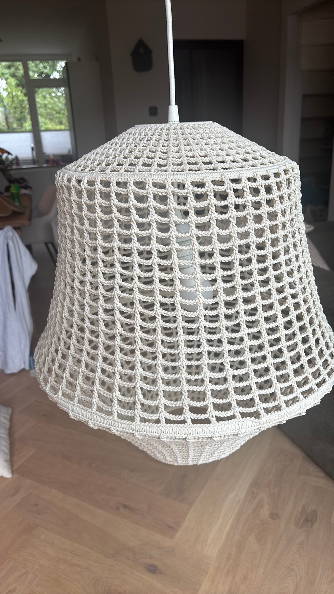 Hanglamp van touw, Ophalen, Zo goed als nieuw