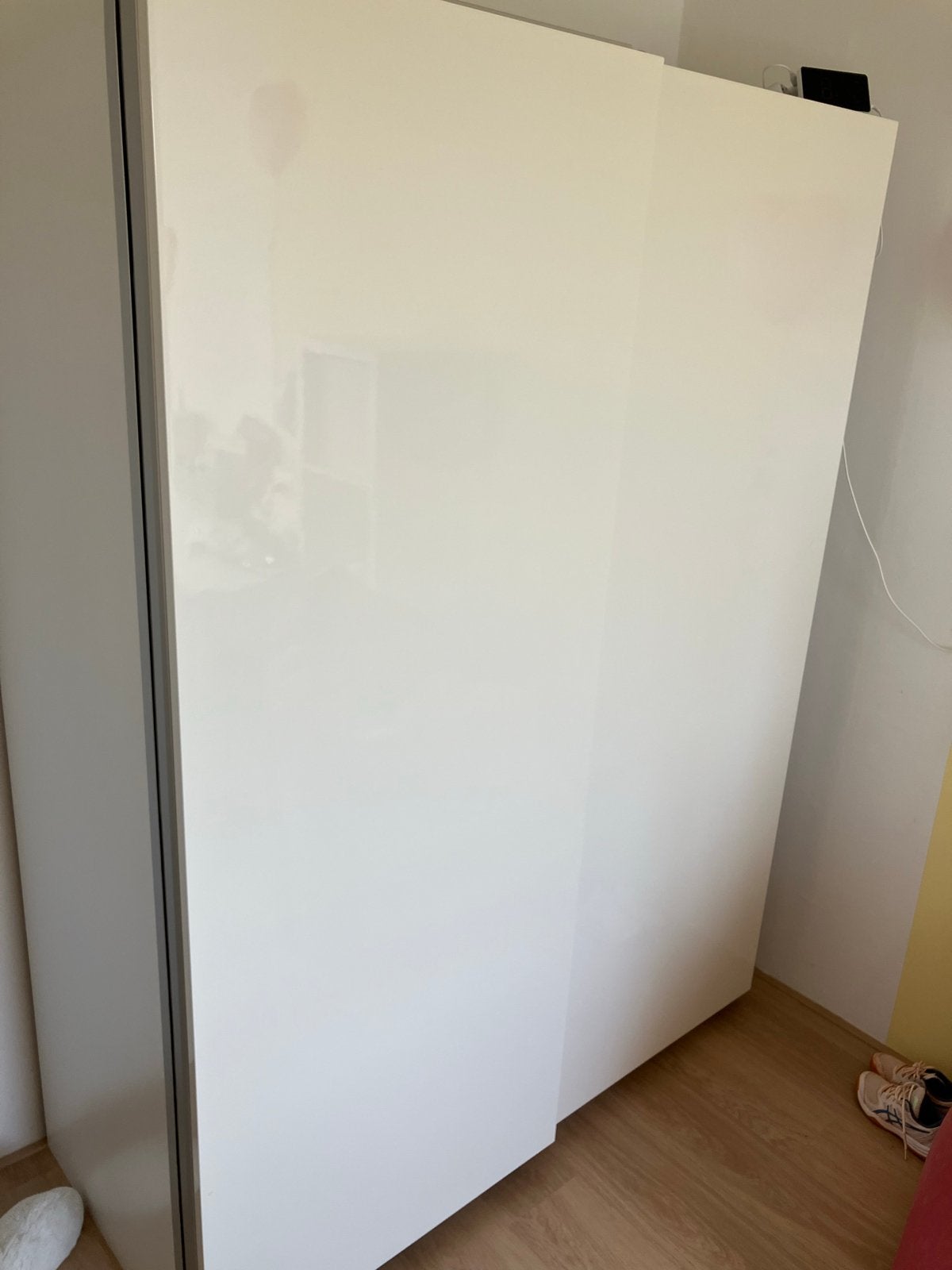 HASVIK Schuifdeuren, hoogglans wit, 150x201 cm (set van 2), Huis en Inrichting, 200 cm of meer, 150 tot 200 cm, Ophalen of Verzenden
