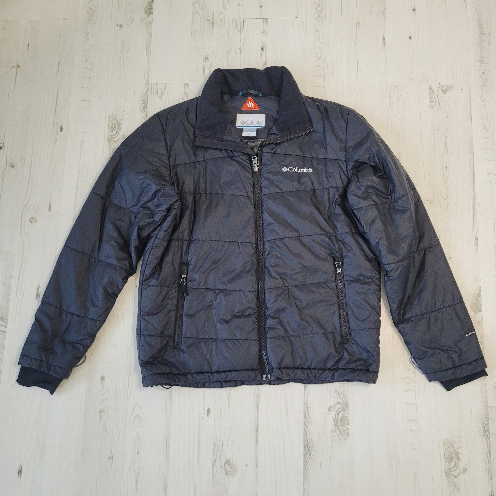 Columbia omni-heat gewatteerde jas M zwart, Columbia, Maat 48/50 (M), Zwart, Ophalen of Verzenden