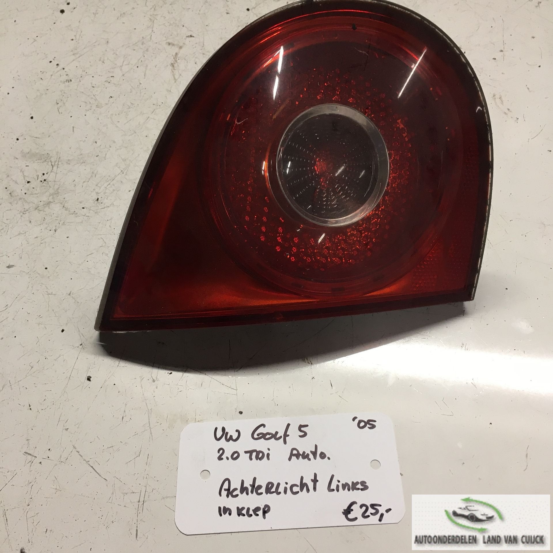 Vw Golf 5 2.0 tdi automaat  2005  Achterlicht linksachter in