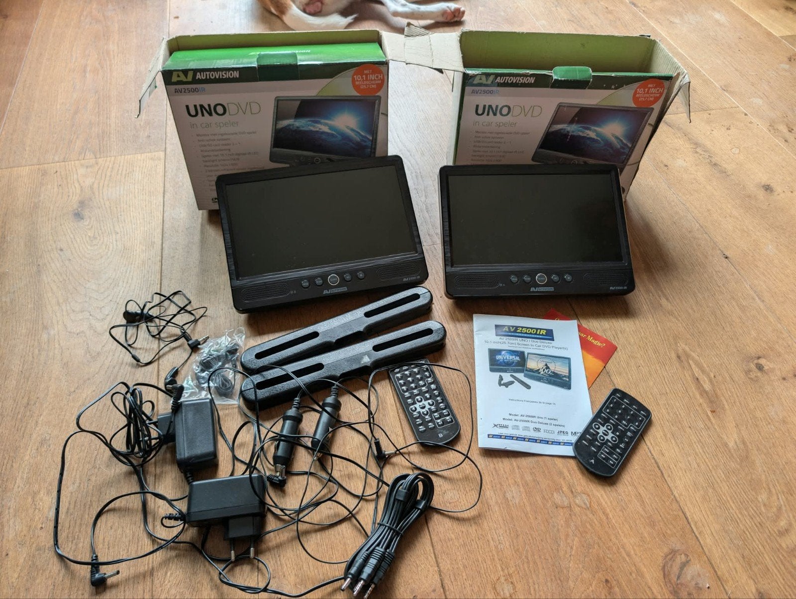 Autovision UNO DVD in car speler 10.1 inch (2 stuks), Verzenden, Draagbaar, Zo goed als nieuw, Overige merken