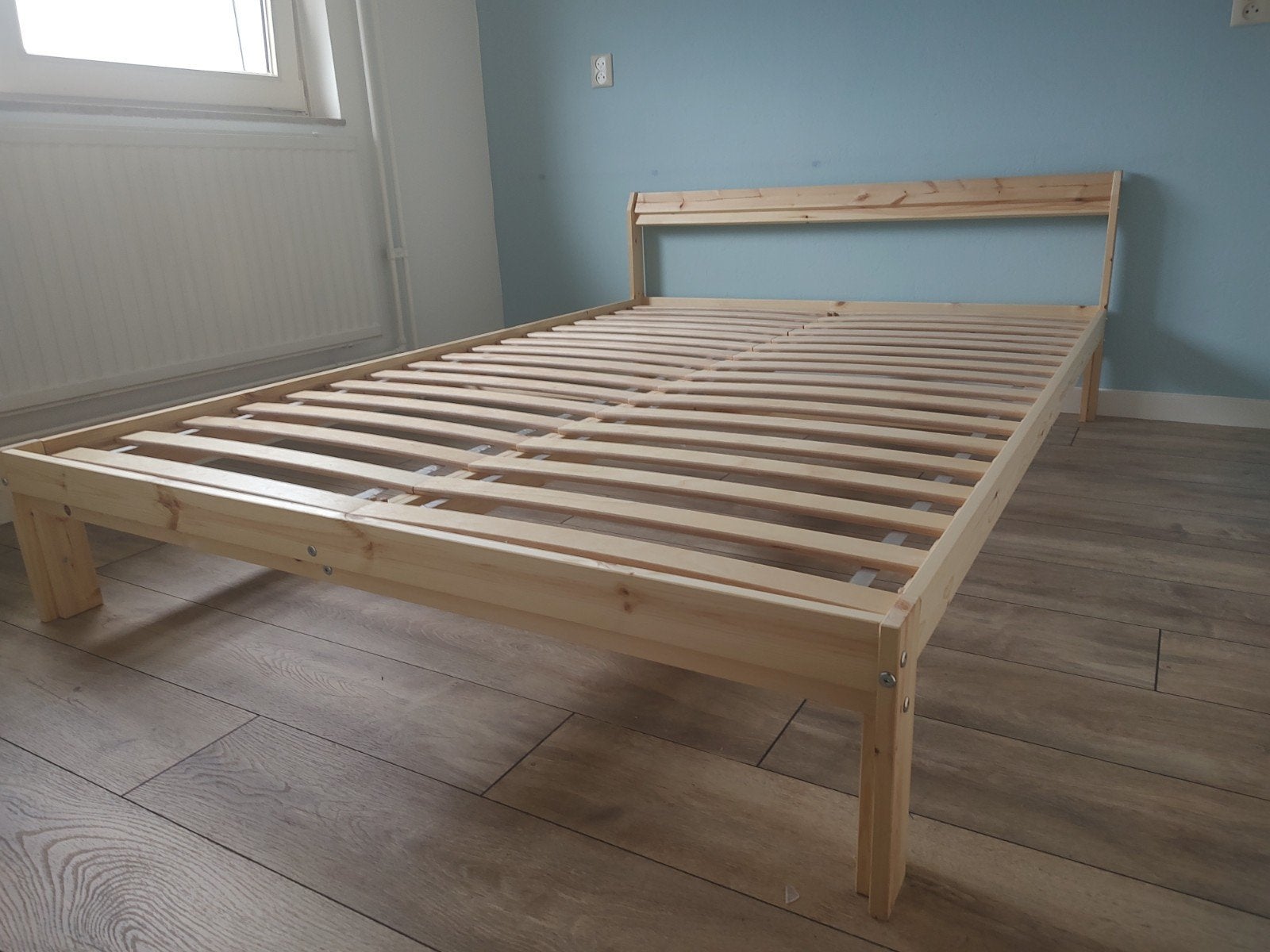 Neiden Bed van Ikea, Huis en Inrichting, Ophalen, Eenpersoons, Wit, 140 cm
