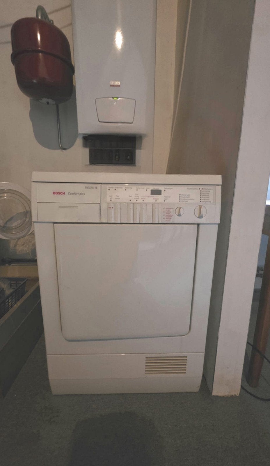 Bosch Wasdroger Comfort Plus Exclusiv TK, Ophalen, 6 tot 8 kg, Gebruikt, Anti-kreukfase