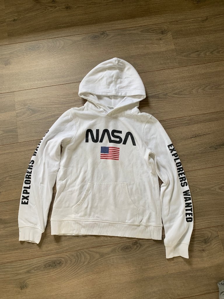 NASA trui, wit maat 170 (H&M), Jongen of Meisje, Trui of Vest, Ophalen of Verzenden, Zo goed als nieuw