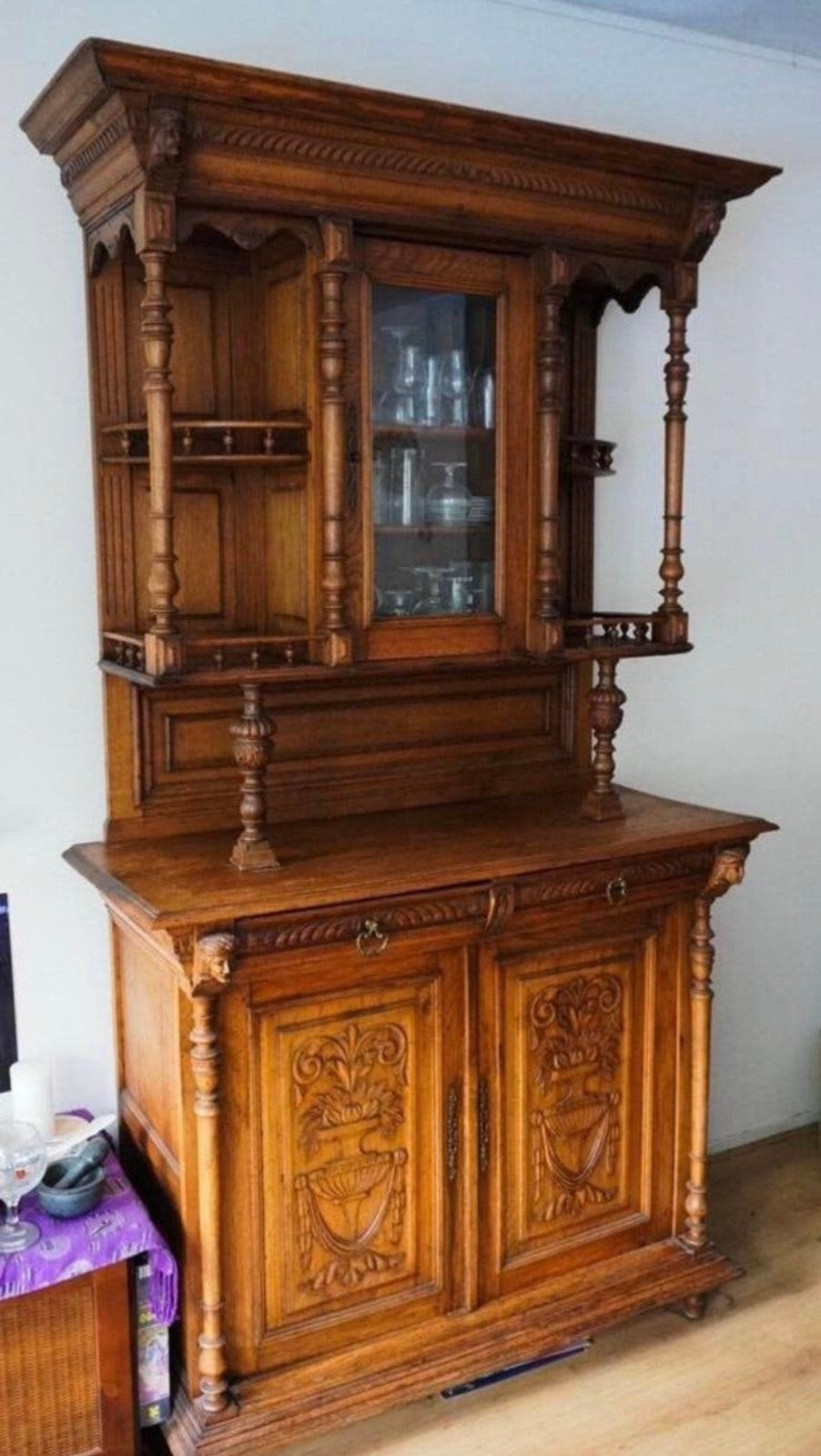 Antieke Mechelse Houten Buffetkast, Ophalen of Verzenden