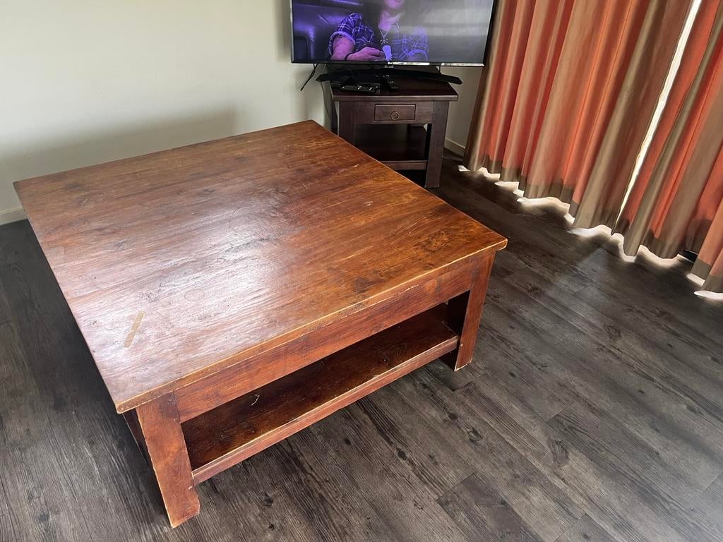 Teak houten tafel, Ophalen of Verzenden