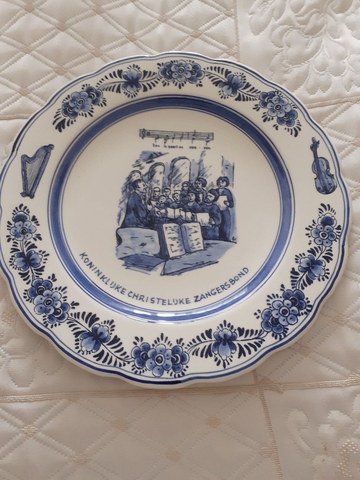Delfs blauw bord, Ophalen of Verzenden
