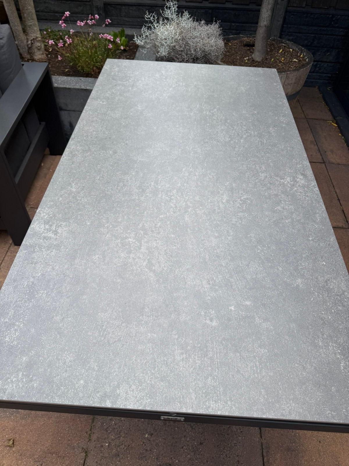 Life outdoor hoog/laag tafel, Tuin en Terras, Tuintafels, Ophalen, Zo goed als nieuw, Rechthoekig, Aluminium