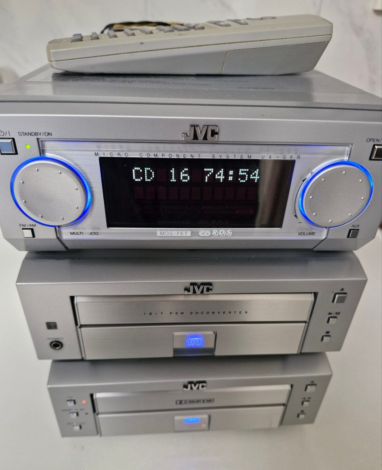 JVC UXG6 met afstandbediening, Audio, Tv en Foto, Stereo-sets, Ophalen of Verzenden
