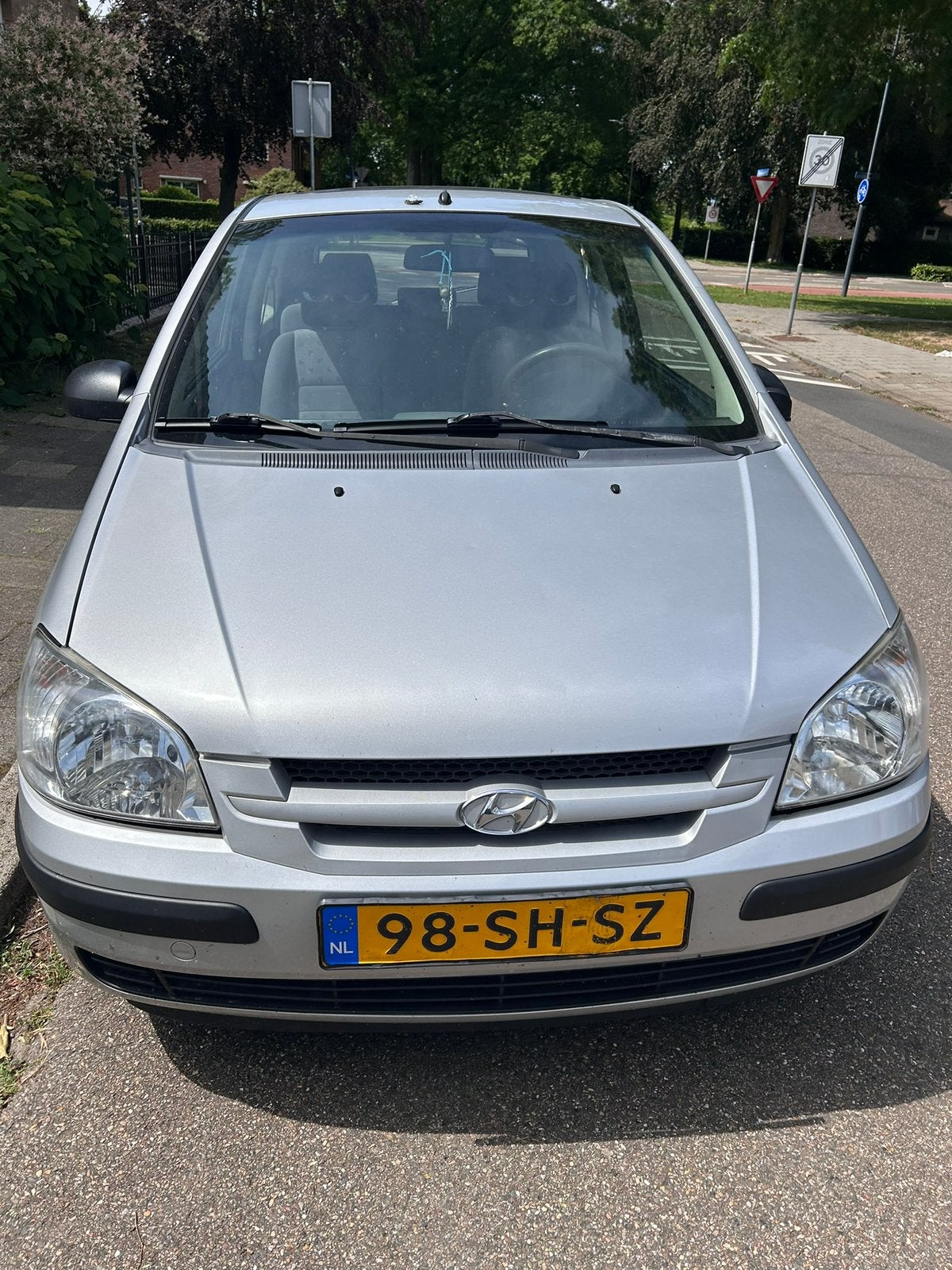 Hyuandai getz 1.1 3DRS 2006 grijs defect koppeling zie tekst, Auto's, Voorwielaandrijving, 450 kg, 31 €/maand, 4 cilinders