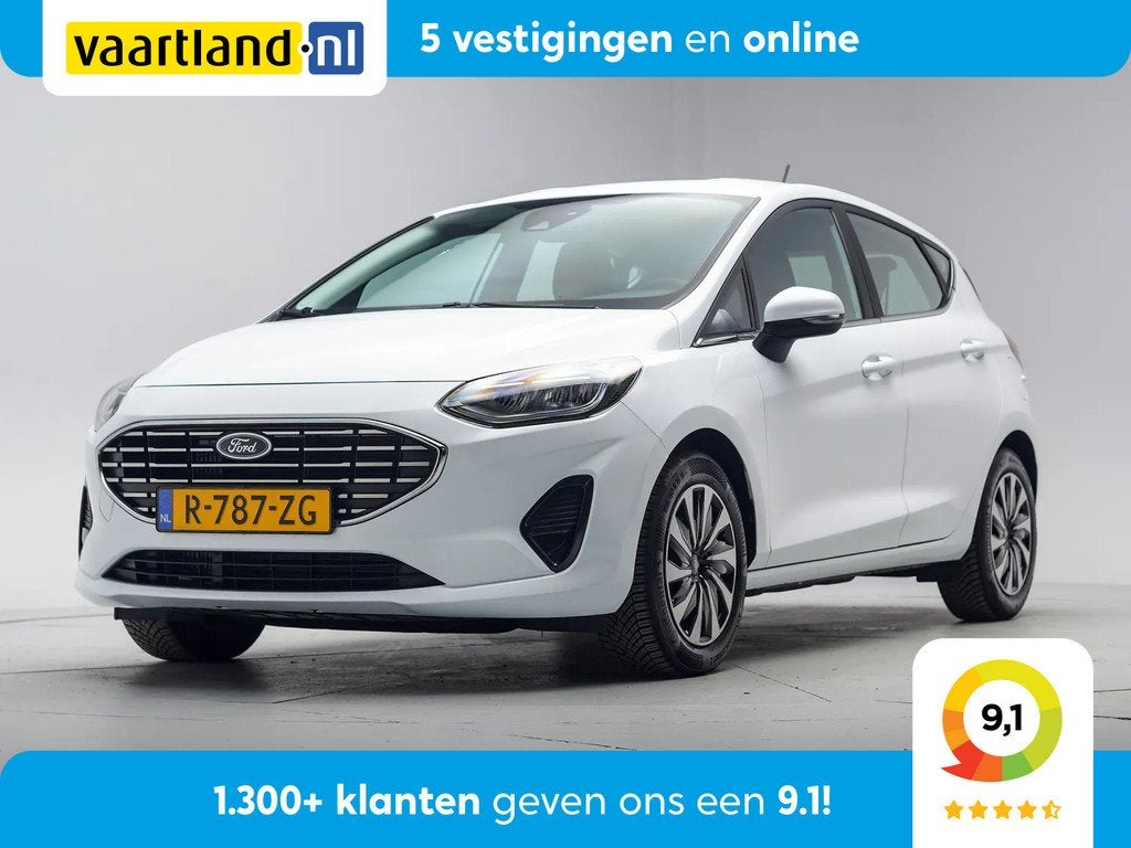Ford Fiesta 1.0 EcoBoost 95pk Titanium 5-drs Aut. [ Navi Cli, Automaat, Gebruikt, Wit, Bedrijf