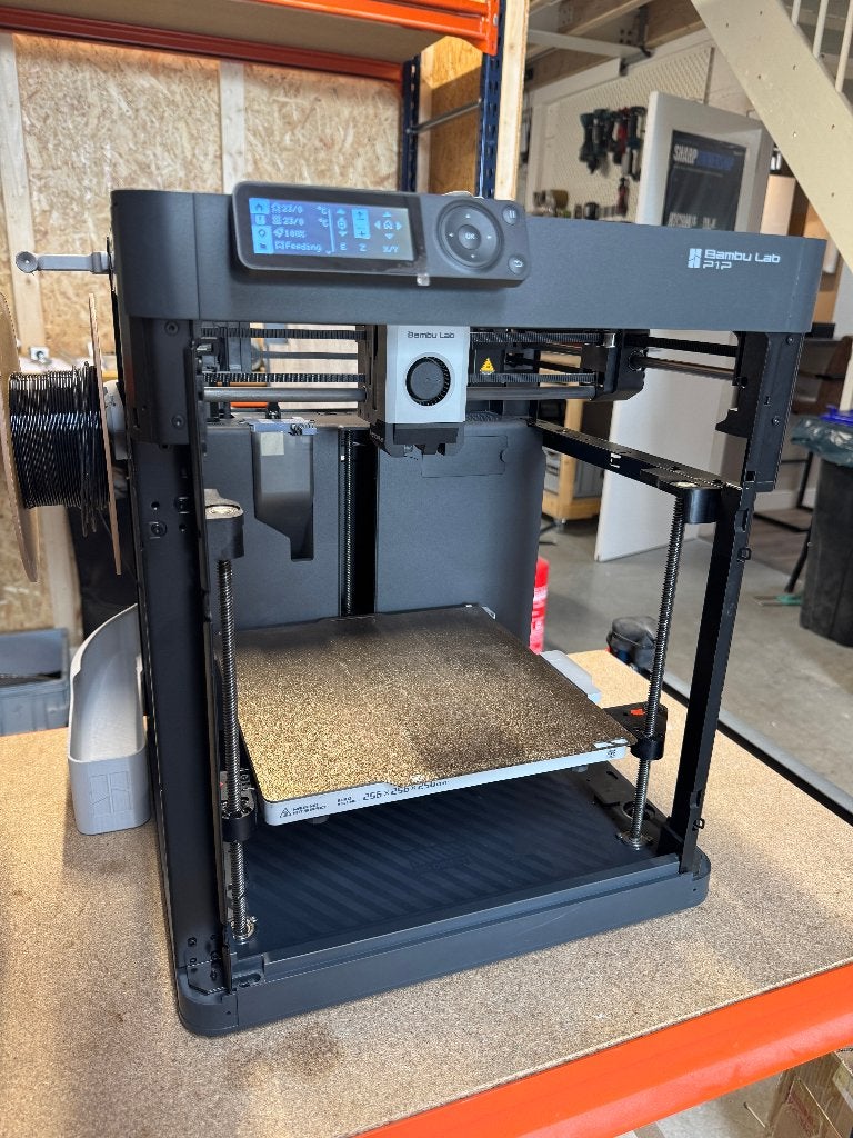 Bambu Lab P1P 3D-printer | SuperTack + filament + extra’s, Computers en Software, 3D Printers, Ophalen, Gebruikt, Ingebouwde Wi-Fi