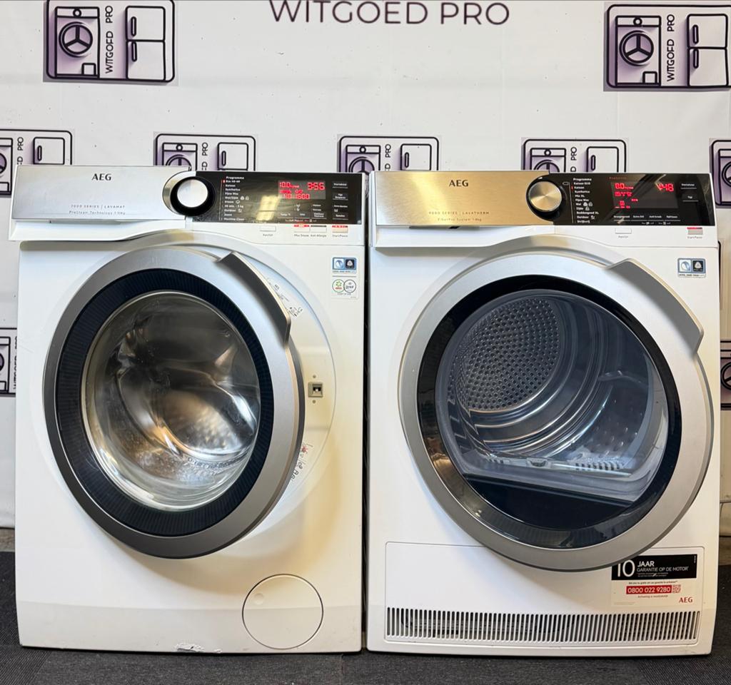 AEG 9000 Serie A+++ 10kg 1600T Wasmachine & Droger! (2025), Witgoed en Apparatuur, Wasmachines, Zo goed als nieuw, 10 kg of meer