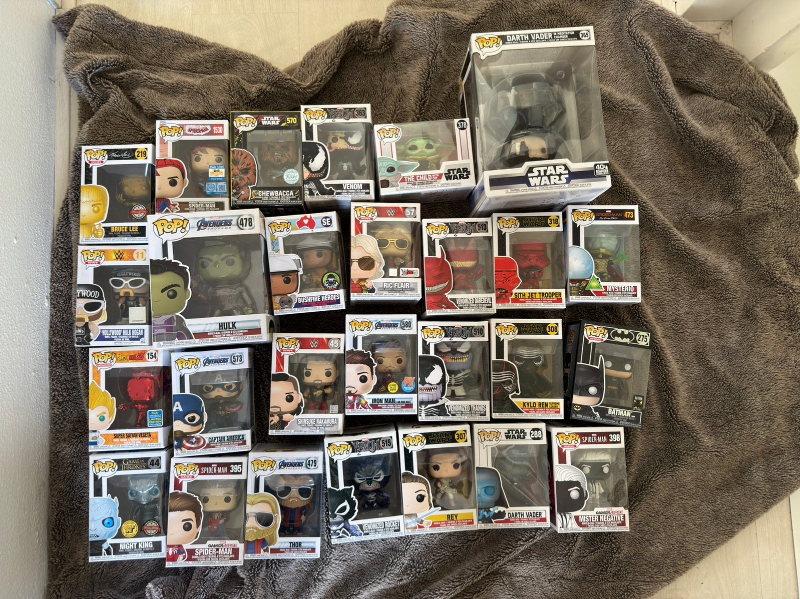 Funko Pop set Marvel Star Wars WWE Dragon Ball (bieden mag), Verzamelen, Ophalen of Verzenden, Zo goed als nieuw