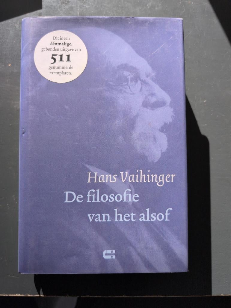 Hans Vaihinger - De filosofie van het alsof, Ophalen of Verzenden, Zo goed als nieuw, Hans Vaihinger