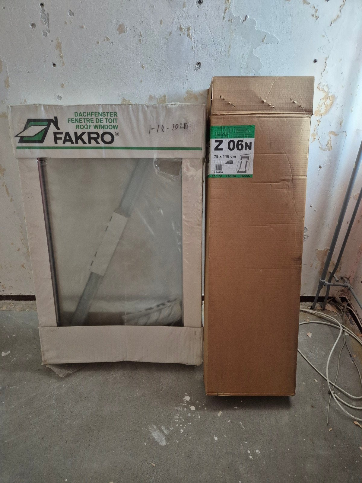 Nieuw FAKRO dakraam 78x118 FT_06 incl. gootstuk Z06N HR++, Ophalen, 80 tot 120 cm, 80 tot 120 cm, Nieuw