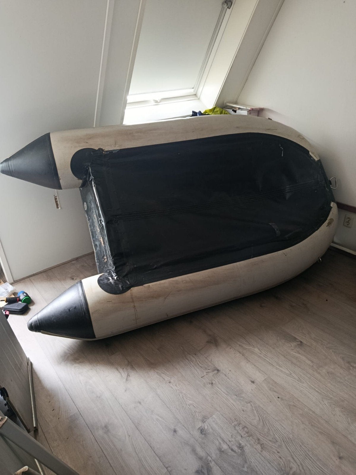 Trident opblaasboot 270 met aluminium vloer, opknapper!, Watersport en Boten, Ophalen