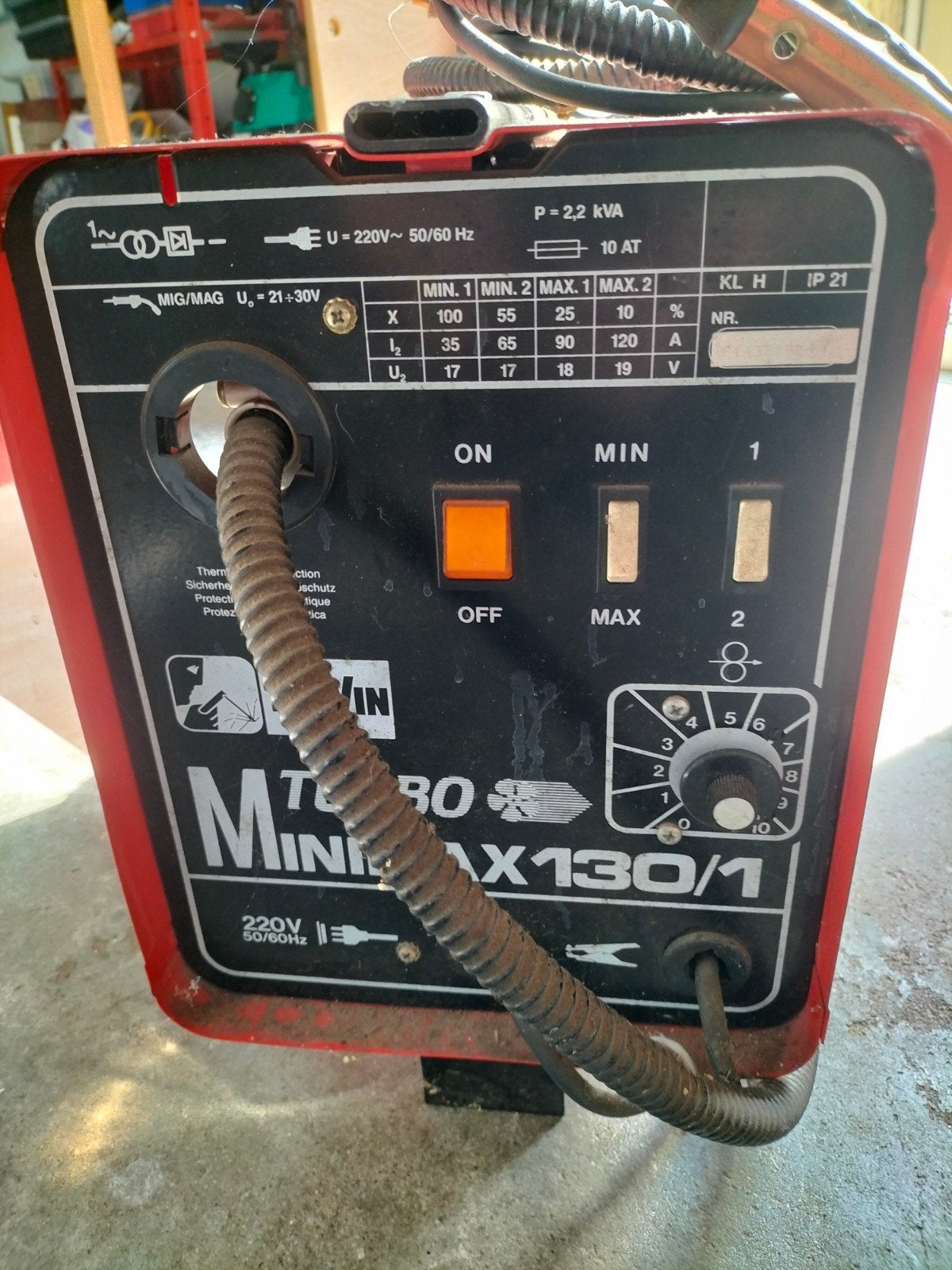 Deca MIG/MAG lasapparaat - Mini MIG/MAX 130/1, Ophalen, Gebruikt, Minder dan 150 ampère, Co2