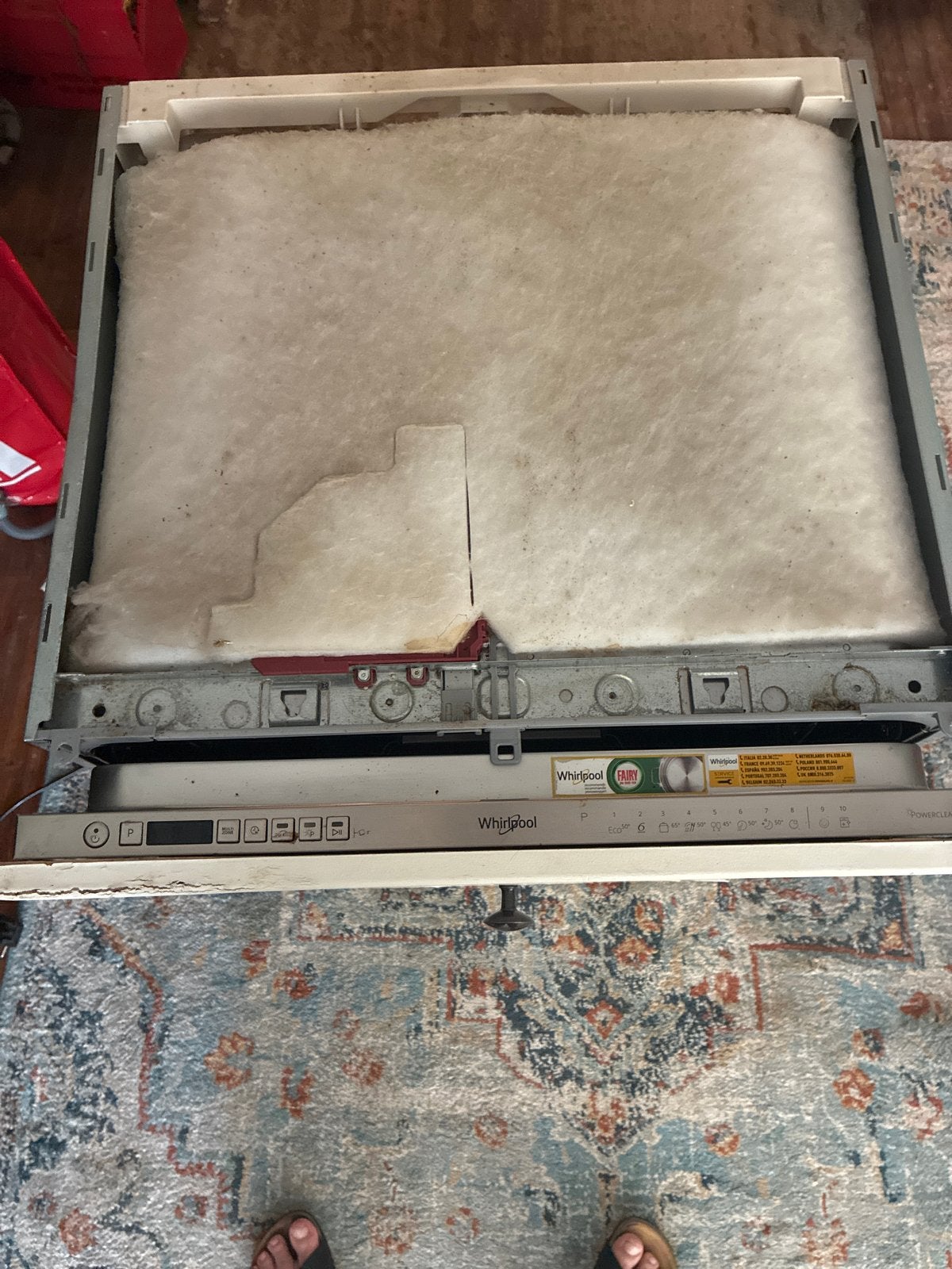 Whirlpool inbouw vaatwasser - Gebruikt, Witgoed en Apparatuur, Vaatwasmachines, Ophalen, Gebruikt, 60 cm of meer, Eco programma