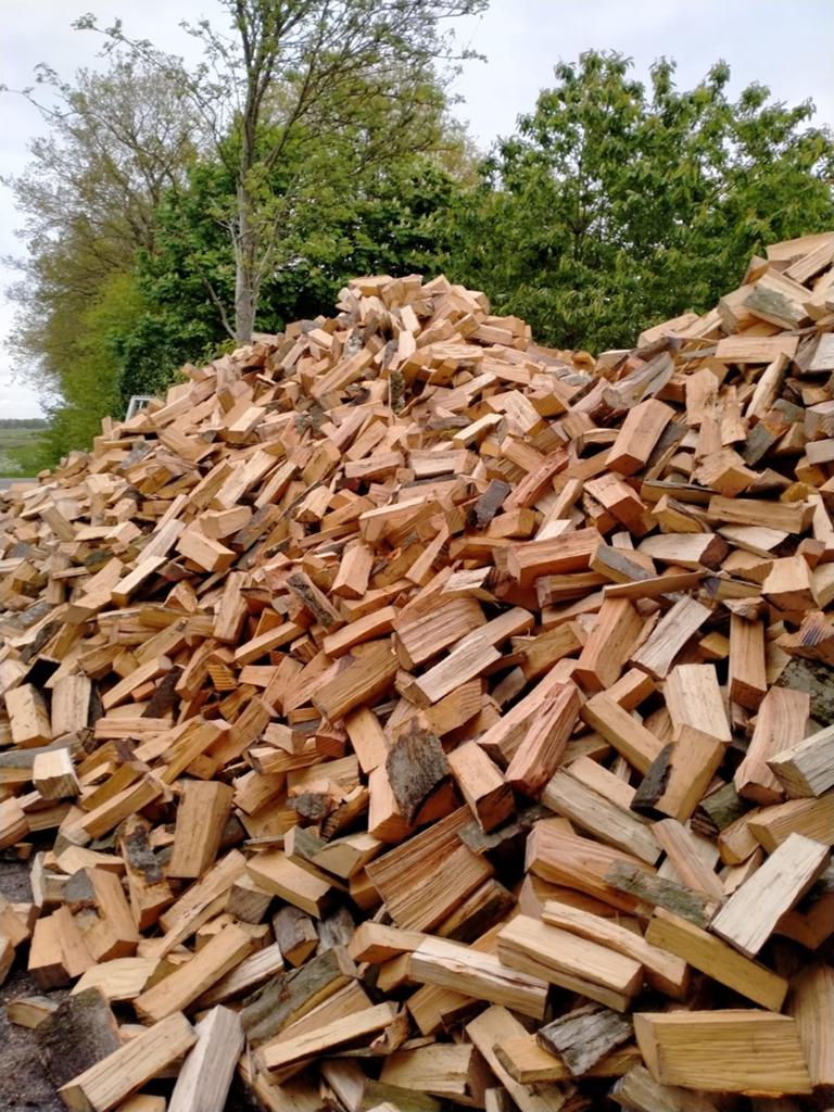 Droog puur eiken haardhout, Tuin en Terras, Minder dan 3 m³, Ophalen of Verzenden