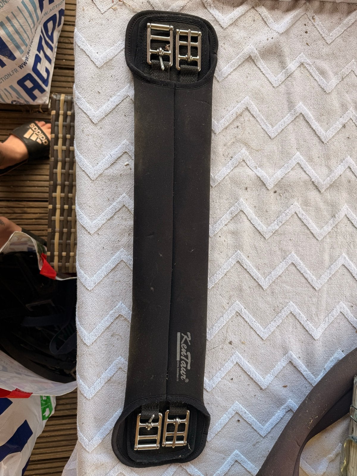 Kentaur elastische singel 60 cm – zwart, Dieren en Toebehoren, Ophalen, Gebruikt, Dressuur