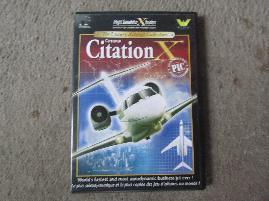 Cdrom: Citation X - flight simulator, Spelcomputers en Games, Gebruikt, 1 speler, Ophalen of Verzenden, Vanaf 12 jaar