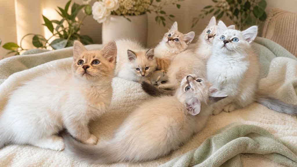 Prachtige raszuivere Neva Masquerade kittens!, Meerdere dieren, Ontwormd, 0 tot 2 jaar