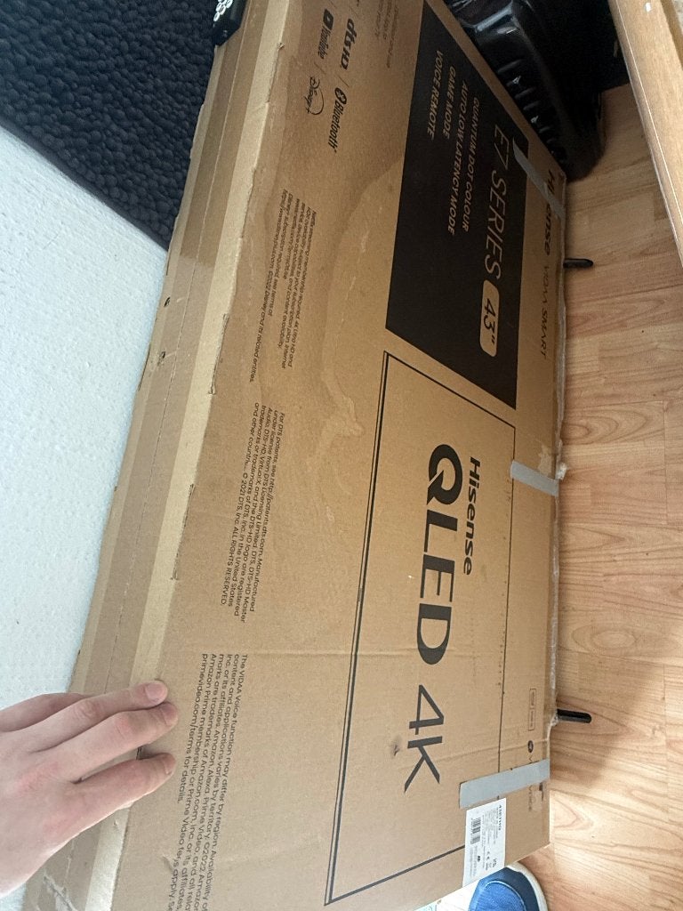 Hisense tv, QLED, Zo goed als nieuw, 100 Hz, 100 cm of meer